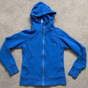 Lululemon Athletica Scuba Full-Zip Hoodie Women's Size 8 Pipe Dream Blue Yoga